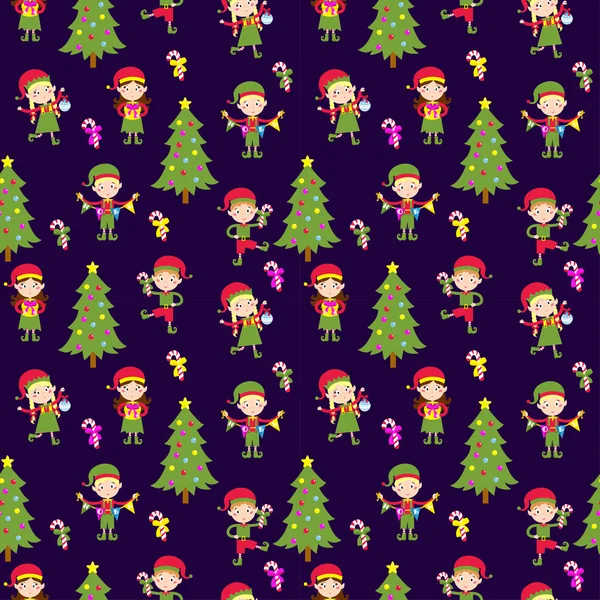 Elf yardımcıları illüstrasyon vektör