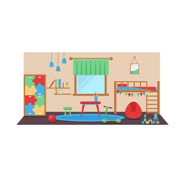 Jongen baby kamer vector set. — Stockvector