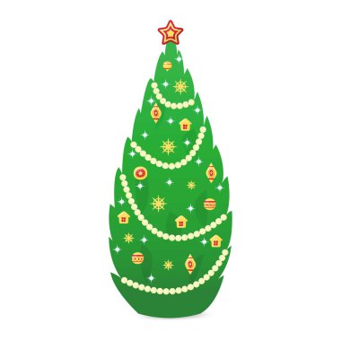 Noel ağacı vektör.