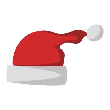 Noel Baba Noel şapka vektör çizim.