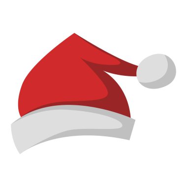 Noel Baba Noel şapka vektör çizim.