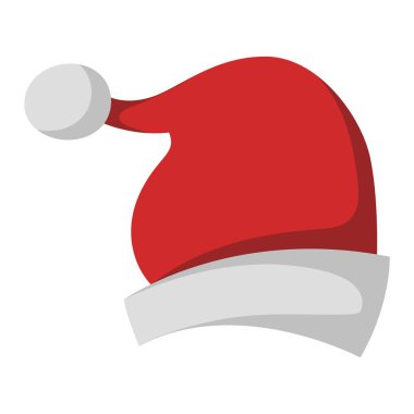 Noel Baba Noel şapka vektör çizim.