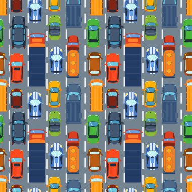 Araba araç üstten görünüm vektör