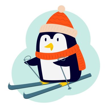 Penguen vektör karakter