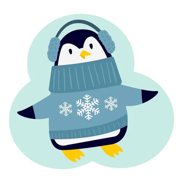 Pinguin-Vektorzeichen — Stockvektor
