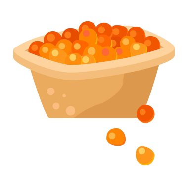 Kırmızı havyarlı tart .