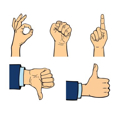 İnsan eli vektör illüstrasyonu.