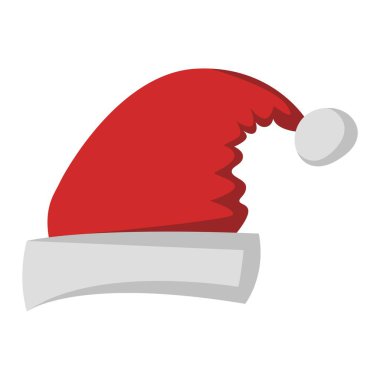 Noel Baba Noel şapka vektör çizim.