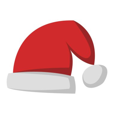 Noel Baba Noel şapka vektör çizim.