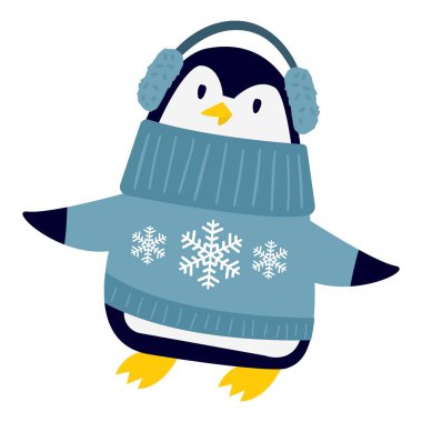 Penguen vektör karakter