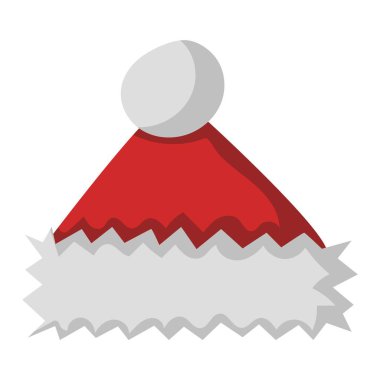 Noel Baba Noel şapka vektör çizim.