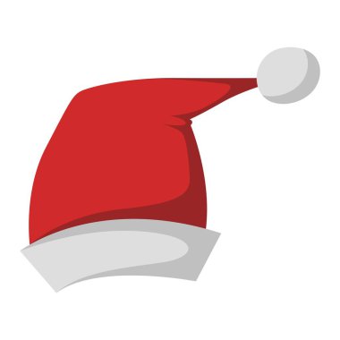 Noel Baba Noel şapka vektör çizim.