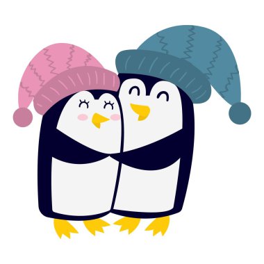 Penguen vektör karakter