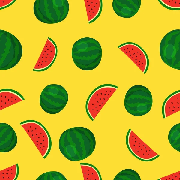 Φρούτα καρπούζι απρόσκοπτη μοτίβα διάνυσμα — Διανυσματικό Αρχείο