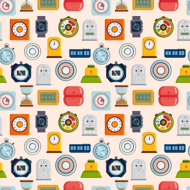 Zamanlayıcı saatler set vektör.