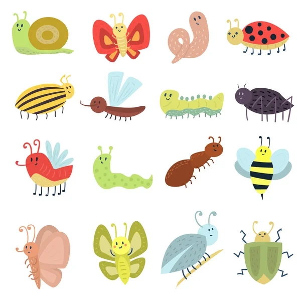 Beyaz izole şirin kelebek vektör