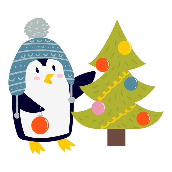 Carácter de vector de pingüino — Vector de stock