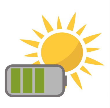 Güneş güneş enerjisi vektör