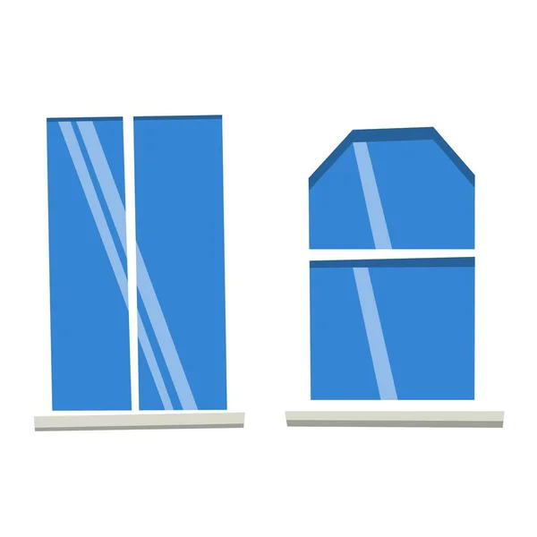 不同的房子里 windows 矢量元素 — 图库矢量图片