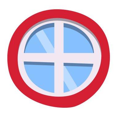 Farklı ev windows öğeleri vektör