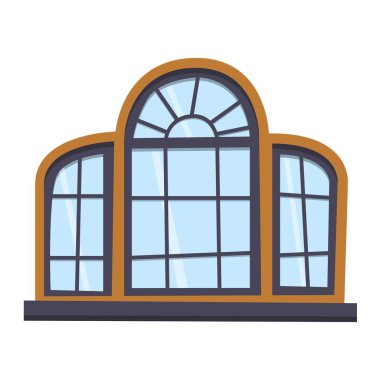 Farklı ev windows öğeleri vektör