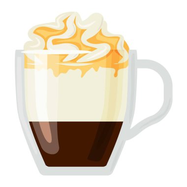 Kahve fincanları farklı cafe con panna içecekler