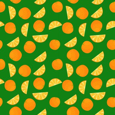 Meyve Portakal sorunsuz desenler vektör
