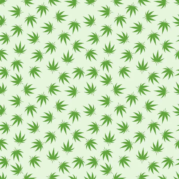 Marihuana achtergrondpatronen vector naadloze — Stockvector