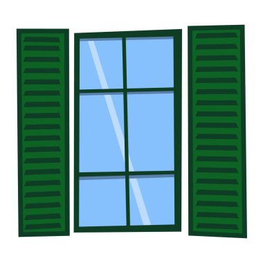 Farklı ev windows öğeleri vektör