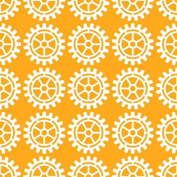 Vector gears icons seamless patterns — Stock Vector