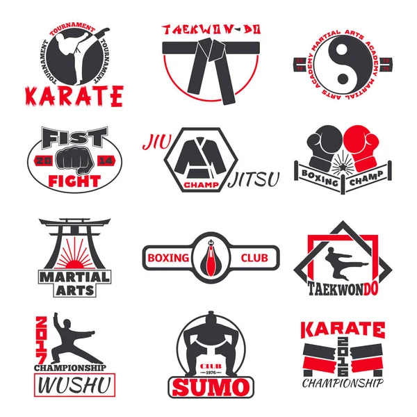 Fight club bages vector set. — Stock Illustration Fight club bages vector set. Stock Vector