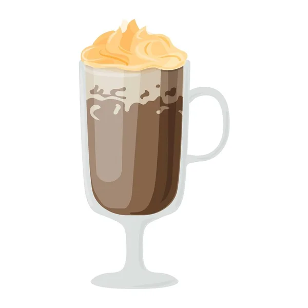 コーヒー カップの異なるカフェ ドリンク アイス — ストックベクタ
