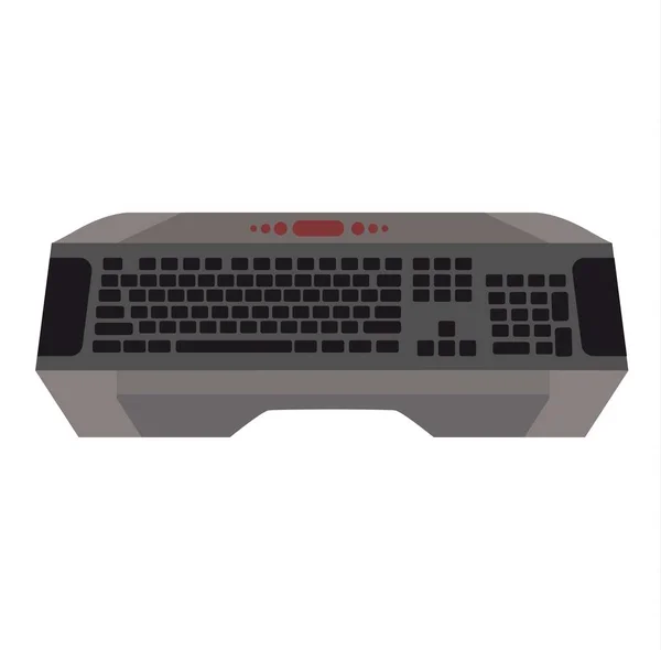 Computador teclado vetor ícone plano . — Vetor de Stock