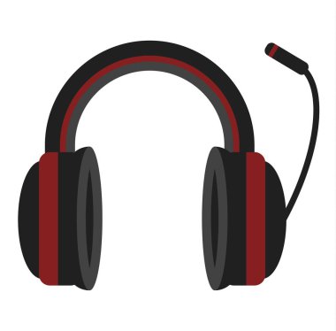 Radyo kulaklık illüstrasyon vektör