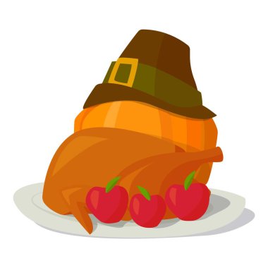 Sonbahar gıda kompozisyon vektör.