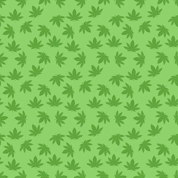 Motifs sans couture vecteur de fond de marijuana — Image vectorielle