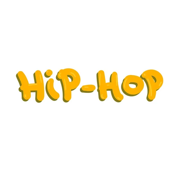 Hip-hop text vektor. — Stock vektor