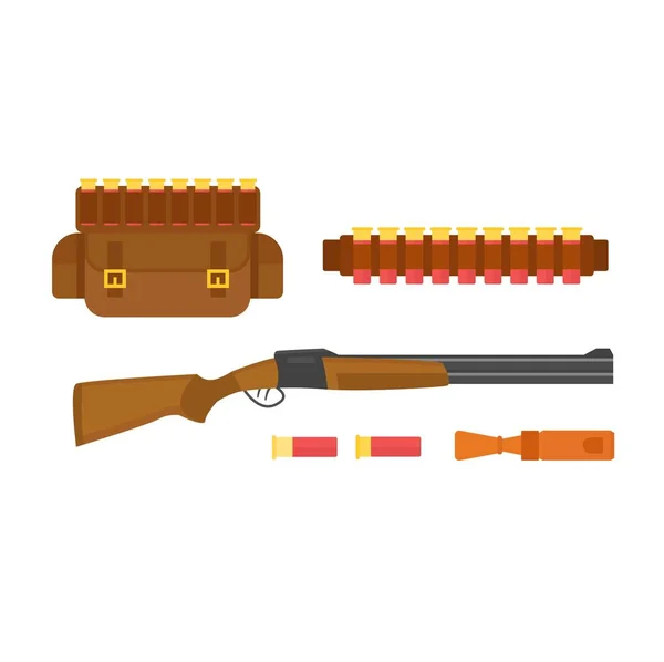 Vecteur de pistolet de chasse . — Image vectorielle