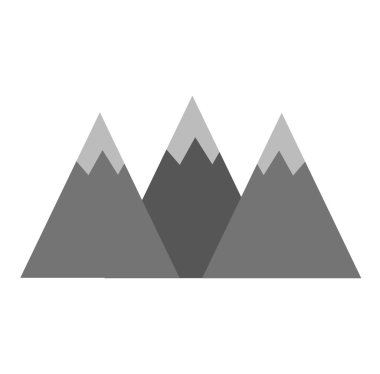 Dağ vektör illüstrasyon izole.