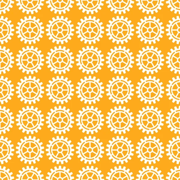 Vector gears icons seamless patterns — Stock Vector