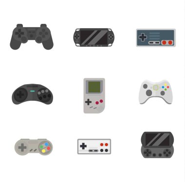 Oyun konsolu joystick vektör çizim