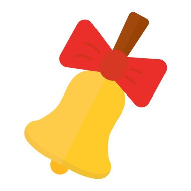 Beyaz arka plan üzerinde izole kalp zarif altın renk düğün çanları vektör çizim.