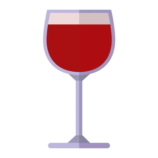 Glas Wein Vektor Illustration. — Stockvektor