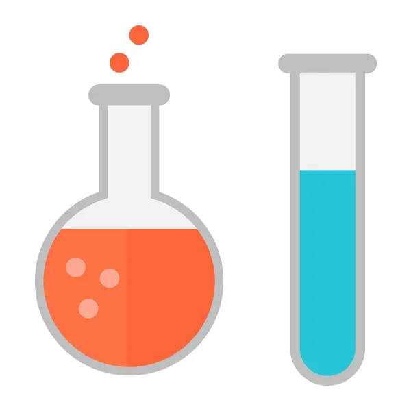 Laboratuvar şişesi vektör isoaled — Stok Vektör