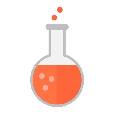 Laboratuvar şişesi vektör isoaled