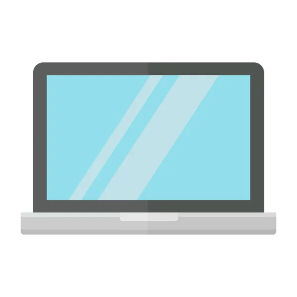 Laptop isoliert — Stockvektor