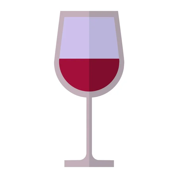 Glas Wein Vektor Illustration. — Stockvektor