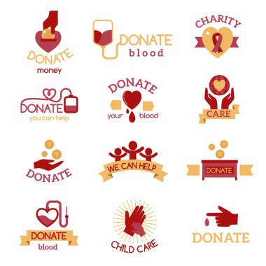 Rozetleri vektör bağış.