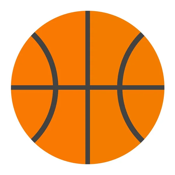 Laranja bola de basquete vetor ilustração . — Vetor de Stock