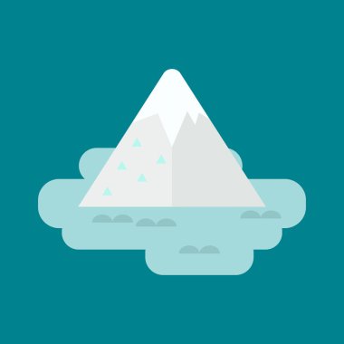 Buzdağı vektör çizim.